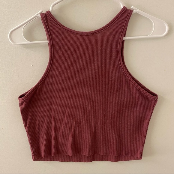 Free People High Neck Ribbed Racerback Crop - Picture 5 of 6